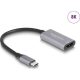 Delock USB Type-C  adapter HDMI (DP Alt Mode) 8K-hez HDR funkcióval alumínium