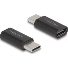   Delock USB-C 3.2 Gen2 -> USB-C 3.2 Gen2 M/F adapter fekete