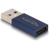 Delock USB-A 3.2 Gen2 -> USB-C 3.1 Gen2 M/F aktív adapter kék