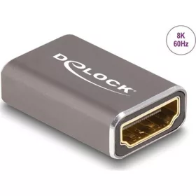   Delock HDMI 2.1 Ethernet -> HDMI 2.1 Ethernet F/F adapter szürke