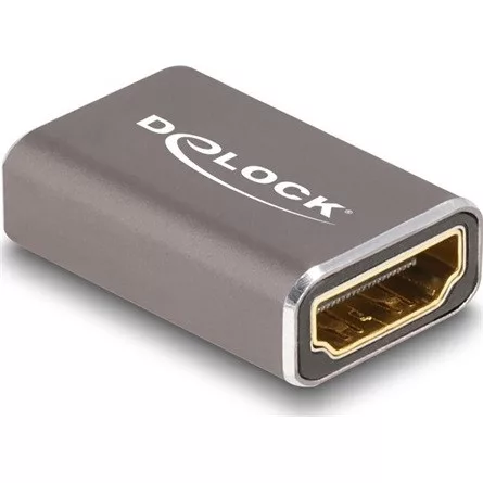 Delock HDMI 2.1 Ethernet -> HDMI 2.1 Ethernet F/F adapter szürke