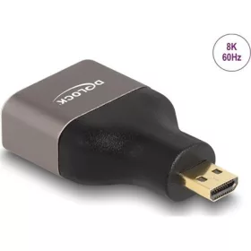   Delock HDMI micro D Ethernet -> HDMI 2.1 Ethernet M/F adapter szürke