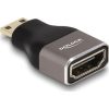 Delock HDMI mini C Ethernet -> HDMI 2.1 Ethernet M/F adapter szürke