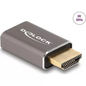   Delock HDMI 2.1 Ethernet -> HDMI 2.1 Ethernet M/F adapter szürke