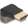 Delock HDMI 2.1 Ethernet -> HDMI 2.1 Ethernet M/F adapter fekete 90° le