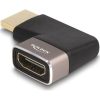 Delock HDMI 2.1 Ethernet -> HDMI 2.1 Ethernet M/F adapter fekete 90° jobb