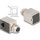 Delock M12 adapter X-kódú 8 tűs anya - RJ45 anya Cat.6A STP borított 90 -ban hajlított