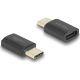 Delock USB Adapter 40 Gbps USB Type-C  PD 3.1 240 W csatlakozódugóval - csatlakozóhüvellyel, portkímélővel 8K 60 Hz