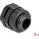 Delock Ventillációs csatlakozó M12 fekete 2 db.