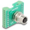 Delock M12 transzfer modul adapter 17 tűs A-kódú anya - 18 tűs sorkapocs installáláshoz