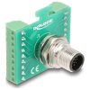 Delock M12 transzfer modul adapter 17 tűs A-kódú apa - 18 tűs sorkapocs installáláshoz
