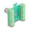 Delock M12 transzfer modul adapter 17 tűs A-kódú apa - 18 tűs sorkapocs installáláshoz