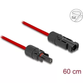 Delock DL4 napelemes lapos kábel apa - anya 60 cm piros