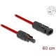 Delock DL4 napelemes lapos kábel apa - anya 60 cm piros