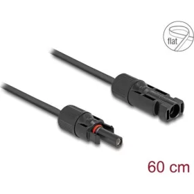 Delock DL4 napelemes lapos kábel apa - anya 60 cm fekete
