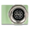 Delock M12 X-kódolt adapter 8 tűs anya - RJ45 anya Cat.5e beszerelő mélyedéssel, egyenes, zöld színű
