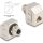 Delock M12 adapter X-kódú 8 tűs anya - RJ45 anya Cat.6A STP fém