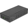 Delock Ipari Hub 7 x USB 2.0 A-típusú 15 kV ESD védelemmel és DIN sín beépítéssel