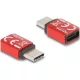 Delock USB adatblokkoló USB Type-C  csatlakozó - USB Type-C  aljzat 240 W