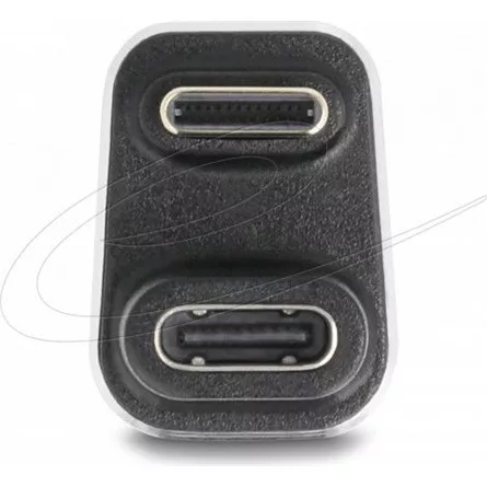 Delock USB-C  adapter 180 -os szögben 40 Gb/s PD 3.1 240 W dugasz-alakú U-alakú 8K 60 Hz fém