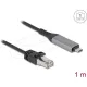 Delock USB LAN kábel USB Type-C    RJ45 Gigabites Ethernet, 1 m