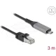 Delock USB LAN kábel USB Type-C    RJ45 Gigabites Ethernet, 3 m