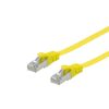 Equip Kábel - 607661 (U/FTP Flat/Lapos patch kábel, CAT6A, Réz, LSOH, sárga, 2m)