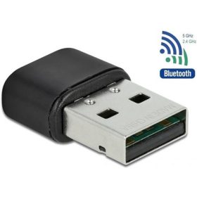   Delock 61000 150+433Mb/s USB2.0 A Dual-Band Wi-Fi Bluetooth hálózati adapter