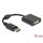 Delock Displayport -> DVI-I M/F adapter 0.15m fekete