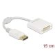 Delock Displayport -> DVI-I M/F adapter 0.15m fehér