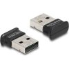 Delock USB Bluetooth 5.0 adapter class 1 mikrokialakítással - működés legfeljebb 100 méteres tartományban