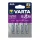 VARTA ULTRA tartós elem (AAA, LR03, 1.5V, lítium) 4db/csomag