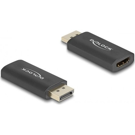 Delock DisplayPort 1.4 -> HDMI 2.1 M/F aktív adapter fekete HDR