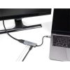Delock USB Type-C  adapter - HDMI 4K 60 Hz és fejhallgató, valamint mikrofonhoz port + USB Type-C  csatlakozó PD 95 W