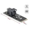 Delock Adapter, M.2 aljzat M nyílással > SFF-8643 NVMe 2260