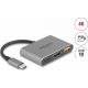 Delock USB Type-C  adapter 4K 30 Hz   s HDMI-hez A- és USB Type-C  PD 2.0 90 W porttal