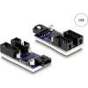 Delock USB 2.0 külső csatlakozósorral dugó, 2 portos