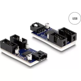 Delock USB 2.0 külső csatlakozósorral dugó, 2 portos