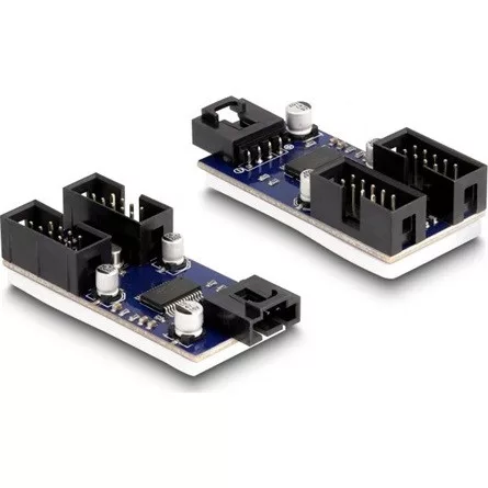 Delock USB 2.0 külső csatlakozósorral dugó, 2 portos