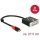 Delock USB-C -> DVI-I M/F adapter 0.28m fekete (DP Alt Mode)