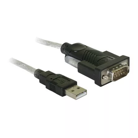 Delock USB 2.0 A -> Serial RS-232 M/M adapter 1.1m szürke +RS232 DB9 to DB25 male adapter