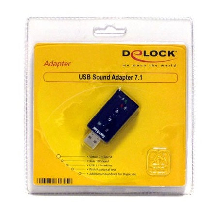 Delock HK Delock 61645 USB Sound Box 7.1