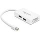 Delock ADA Delock 61768 Displayport mini > Displayport / HDMI / DVI 29tűs adapter