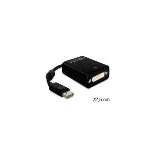 Delock Átalakító - 61847 (Displayport 1.1a -> DVI (24+5), apa/anya, FullHD, fekete)