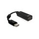 Delock Átalakító - 61849 (Displayport 1.1a > HDMI, apa/anya, FullHD, fekete)