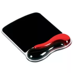   KENSINGTON Egérpad csuklótámasszal (Duo Gel Mouse Pad with Integrated Wrist Support - Red/Black)