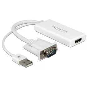   Delock ADA Delock 62460 VGA–HDMI adapter audió funkcióval