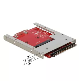   Delock 62495 IDE 44 Pin > mSATA konverter, 2.5”-os kerettel (7 mm)