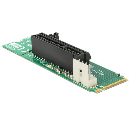 Delock ADA Delock 62584 M.2 NGFF kulcs M dugó > 4x PCI Express nyílás adapter