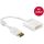 Delock ADA Delock 62600 Displayport 1.2 dugós csatl. - DVI csatlakozóhüvely 4K aktív adapter - Fehér